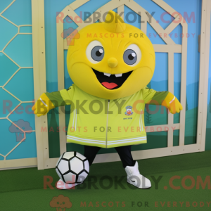 Lemon Yellow Soccer Goal...