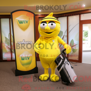 Lemon Yellow Golf Bag...