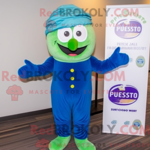 Blue Pesto Pasta mascot...