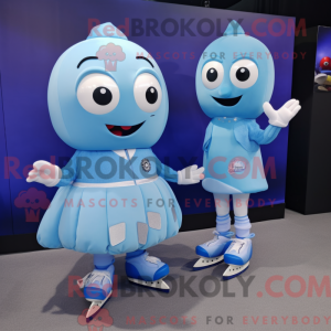 Sky Blue Pair Of Ice Skates...