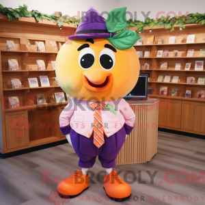 Postava maskota Peach Grape...