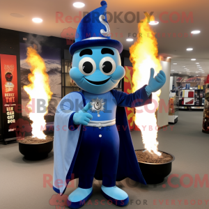 Blue Fire Eater maskot...