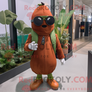 Ferrugem Pære Maskot Drakt...