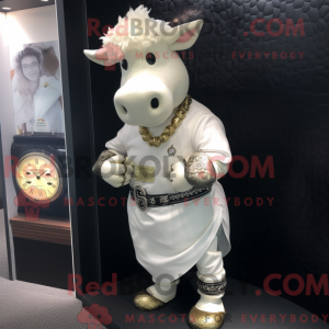 Postava maskota White Beef...