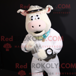 Postava maskota White Beef...
