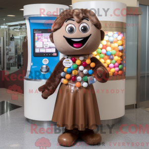 Disfraz de mascota de Brown...