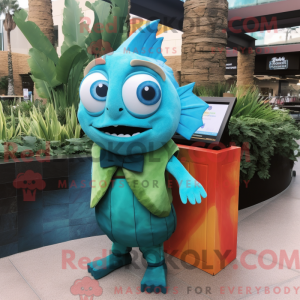 Cyan Fish Tacos maskot...