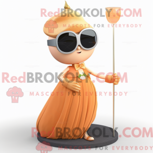 Peach Hourglass Maskottchen...