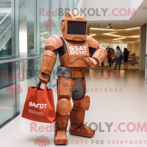 Rust Spartan Soldier maskot...