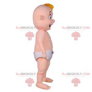 Giant baby mascot with a diaper - Redbrokoly.com