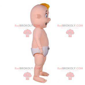Mascotte gigante del bambino con un pannolino - Redbrokoly.com