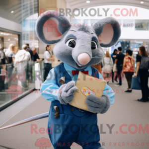 Blue Rat maskotdraktfigur...