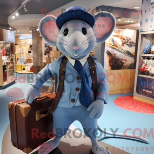 Blue Rat maskotdraktfigur...