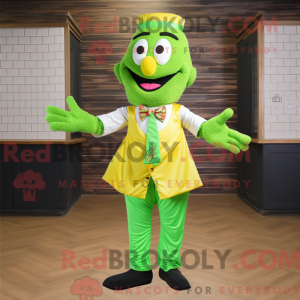 Postava maskota Lime Green...