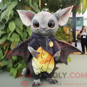 Olive Fruit Bat mascot...