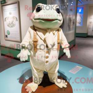 Cream Frog mascot costume...