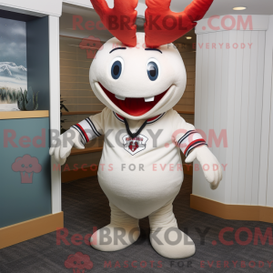 White Lobster mascot...
