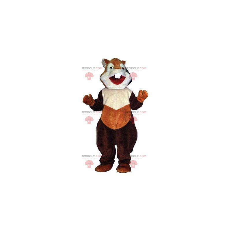 Mascote hamster esquilo roedor marrom - Redbrokoly.com