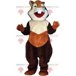 Mascotte de hamster d'écureuil de rongeur marron -