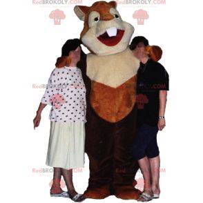 Brown rodent squirrel hamster mascot - Redbrokoly.com