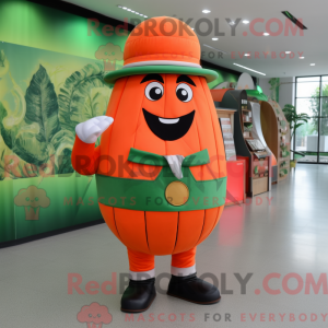 Máscara de melão laranja...