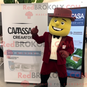 Maroon Caesar Salat maskot...