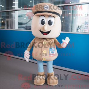 Beige Aglet-mascottekostuum...