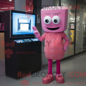 Pink Television mascot...