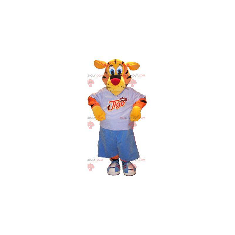 Basketbal tygr maskot. Sportovní tygří maskot - Redbrokoly.com