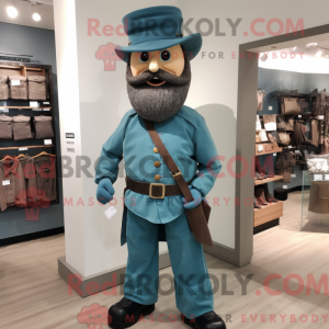 Teal Civil War Soldier...