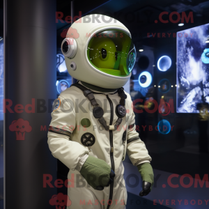 Olive Astronaut Maskottchen...