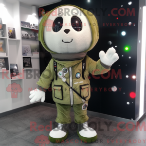 Oliven Astronaut maskot...