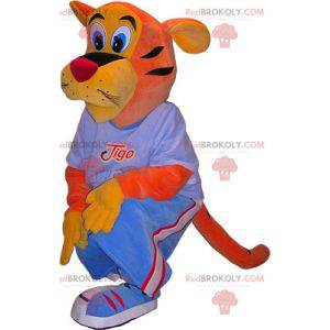 Basketball tiger mascot. Sports tiger mascot - Redbrokoly.com