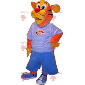 Basketball Tiger Maskottchen. Sport Tiger Maskottchen -