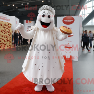 Witte Currywurst mascotte...