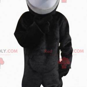 Mascot bastante ratón gris y negro - Redbrokoly.com