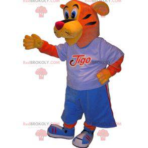 Basketball Tiger Maskottchen. Sport Tiger Maskottchen -