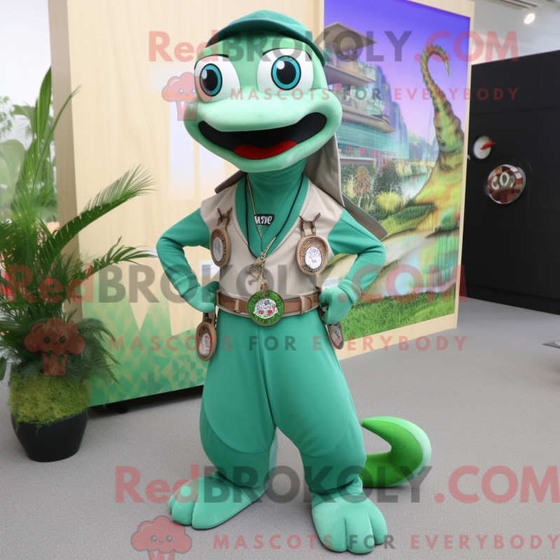 Fantasia de mascote de cobra com macacão e colares - Mascotes de cobra - REBROKO_237210 - RedBrokoly.com
