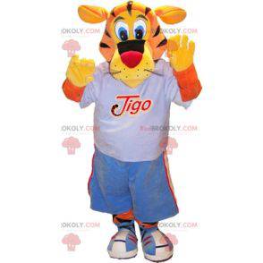 Basketball Tiger Maskottchen. Sport Tiger Maskottchen -