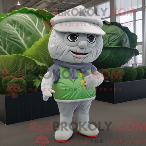 Zilverkool mascottekostuum...