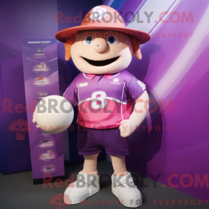 Lilla Pink maskot kostume...
