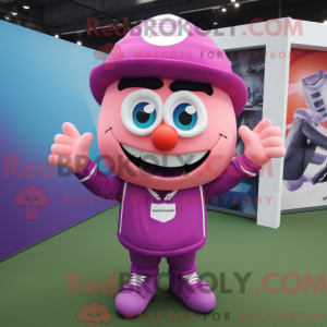 Lilla Pink maskot kostume...
