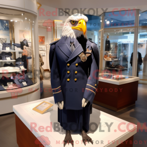 Navy Hawk-mascottekostuum...