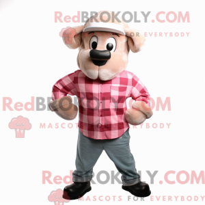 Pink Ram-maskotdraktfigur...