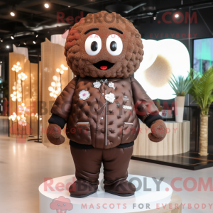 Brown Wedding Cake mascot...
