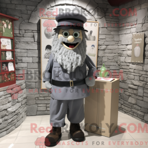 Gray Irish Castle mascot...