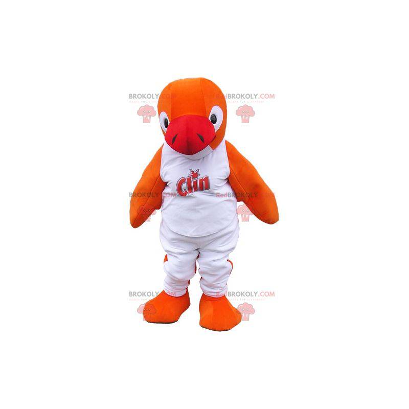 Mascotte de poisson orange. Mascotte d'otarie de phoque -