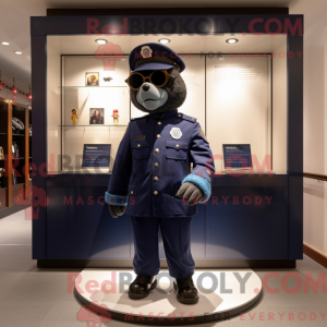 Navy Police Officer mascot...