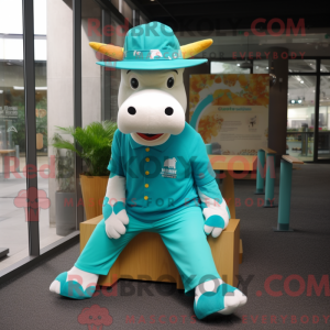 Turkis Cow-maskotkostyme...