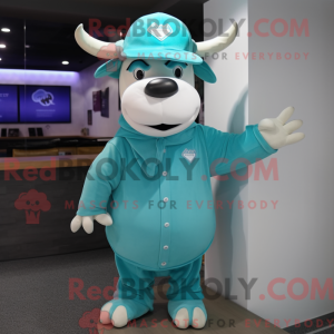 Turkis Cow-maskotkostyme...